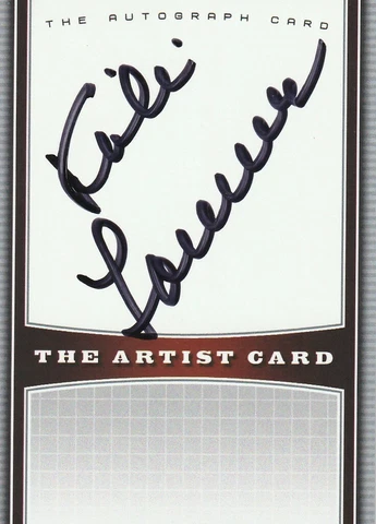 LEGENDARY ACTRESS VICKI LAWRENCE SIGNED "ARTIST SIGNATURE CARD" CAROL BURNET Cover