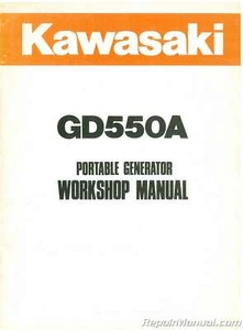 Used Kawasaki GD550A Portable Generator Service Manual - Picture 1 of 1