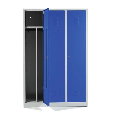 Kleiderspind Umkleidespind Doppelspind 40 cm Spind Trennwand reine/unreine Seite - Bild 1 von 4