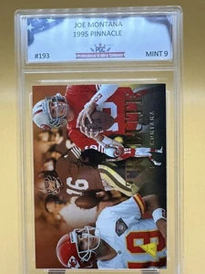 1995 Pinnacle JOE MONTANA - OMAGGIO SF 49ERS KC Chief's #193 PGC 9 OTTIME CONDIZIONI - Foto 1 di 2