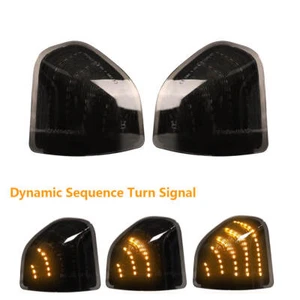 Smoke LED Side Mirror Turn Signal Lights Amber Lamp For Dodge Ram 1500 2500 3500 - Picture 1 of 11