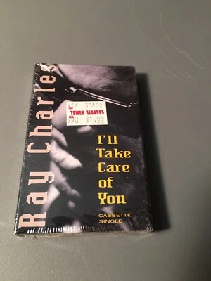 RAY CHARLES I'LL TAKE CARE OF YOU FACTORY SEALED CASSETTE SINGLE C75 - Image 1 of 4