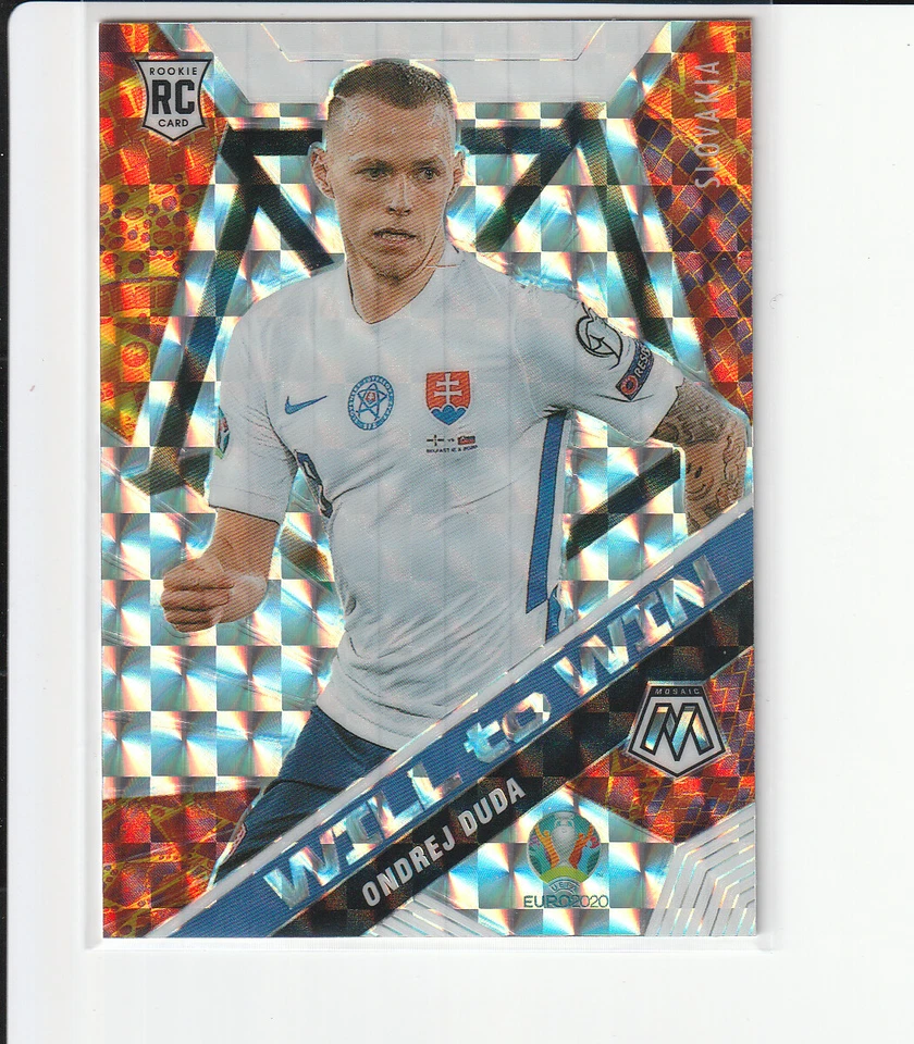 ONDREJ DUDA RC 2021 MOSAIC SOCCER UEFA WILL TO WIN #18 SILVER PRIZM SLOVAKIA SP - Image 1 of 1