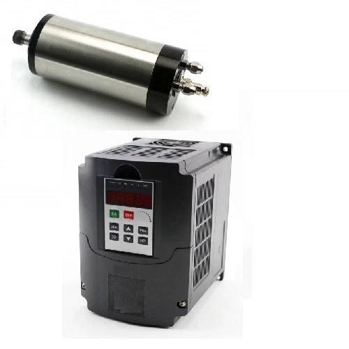 1.5KW VFD Spindle Inverter, 110VAC Input With 1.5KW Water Cooled Spindle - Image 1 of 1