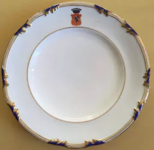 Old Armorial Porcelain Plate - Noble family APPONYI - Counts & barons, Hungarian - Picture 1 of 4