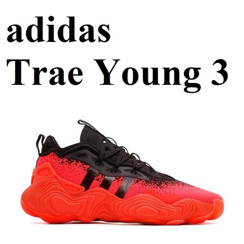SNEAKERS ADIDAS TRAE YOUNG 3 LO BASKET SPORTIVE UOMO SCARPE ROSSO NERO TAGLIA 12 NUOVE