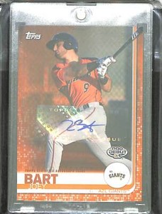 2019 Topps Pro Debut Orange Autograph #9 Joey Bart No 6 of 25