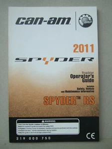 Benutzerhandbuch, operators guide, can-am® Spyder® RS 2011, 219000750 english - Bild 1 von 2