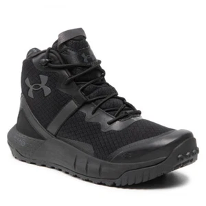 Men's Under Armour Micro G® Valsetz Mid Tactical Boots Black UA 3023741-001 - Picture 1 of 12