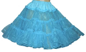 Aqua Blau Square Dance Reifrock Pudel Größe M/L Taille 30"-38" L 23" - Bild 1 von 1