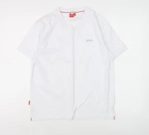 Slazenger Boys White V-Neck T-Shirt 11-12 Years Basic Style - Picture 1 of 12