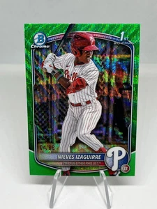Nieves Izaguirre 2025 Bowman Chrome Green Wave /99 #BCP-232 Phillies - Bild 1 von 2