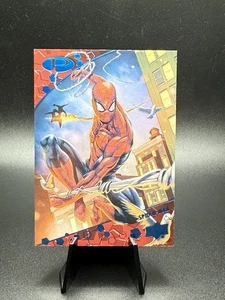 Spider-Man 2021 Upper Deck Marvel Premier Blue Foil 25/49 #40 🔥👀 - Picture 1 of 4