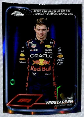 2024 Topps Chrome Formula 1 Refractor Max Verstappen #163 Oracle Red Bull Racing - Image 1 of 2