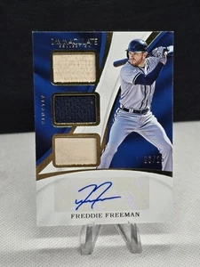 2017 Panini Immaculate FREDDIE FREEMAN Triple Patch Relic Auto /25 #TMA-FF - Bild 1 von 2