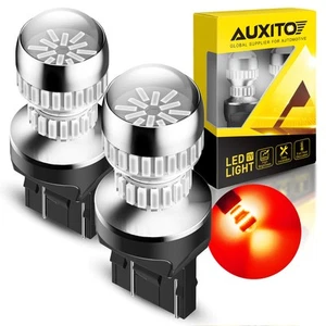 Red LED 7443/7440 Strobe Flash Parking Light Bulbs 2x For Nissan 370Z 2009-202 - Picture 1 of 7
