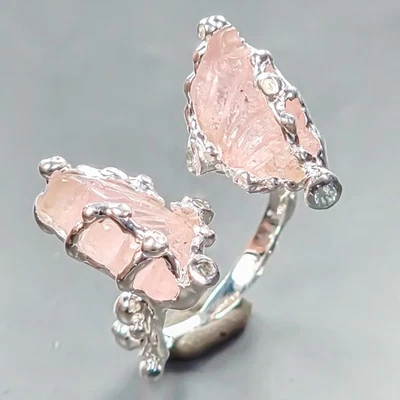 Handmade 11 ct+ Natural Tourmaline Ring 925 Sterling Silver Size 7 /R440654 - Image 1 of 4