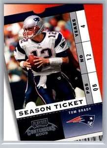 2003 Playoff Contenders - Tom Brady #22 - GOAT NM *TEXCARDS* - Picture 1 of 2