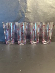 Flamingo Tall Clear Acrylic Drinking Glasses 18oz, Set Of 4 - Foto 1 di 4