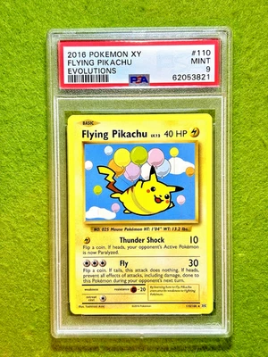 Pokémon Flying Pikachu POKEMON TCG PSA 9 MINT CARD Evolutions 2016 Pokémon XY MT - Image 1 of 4