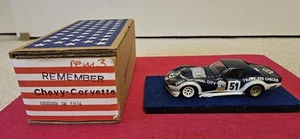 REMEMBER 1:43 CORVETTE LE MANS #51 GREDER 1974 FACTORY BUILT W/BASE N/SPARK AMR - Picture 1 of 19