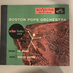 Arthur Fiedler, 78 rpm Album(3), V+, The Moldau/Husitska Overture, DM-1210 - Picture 1 of 7