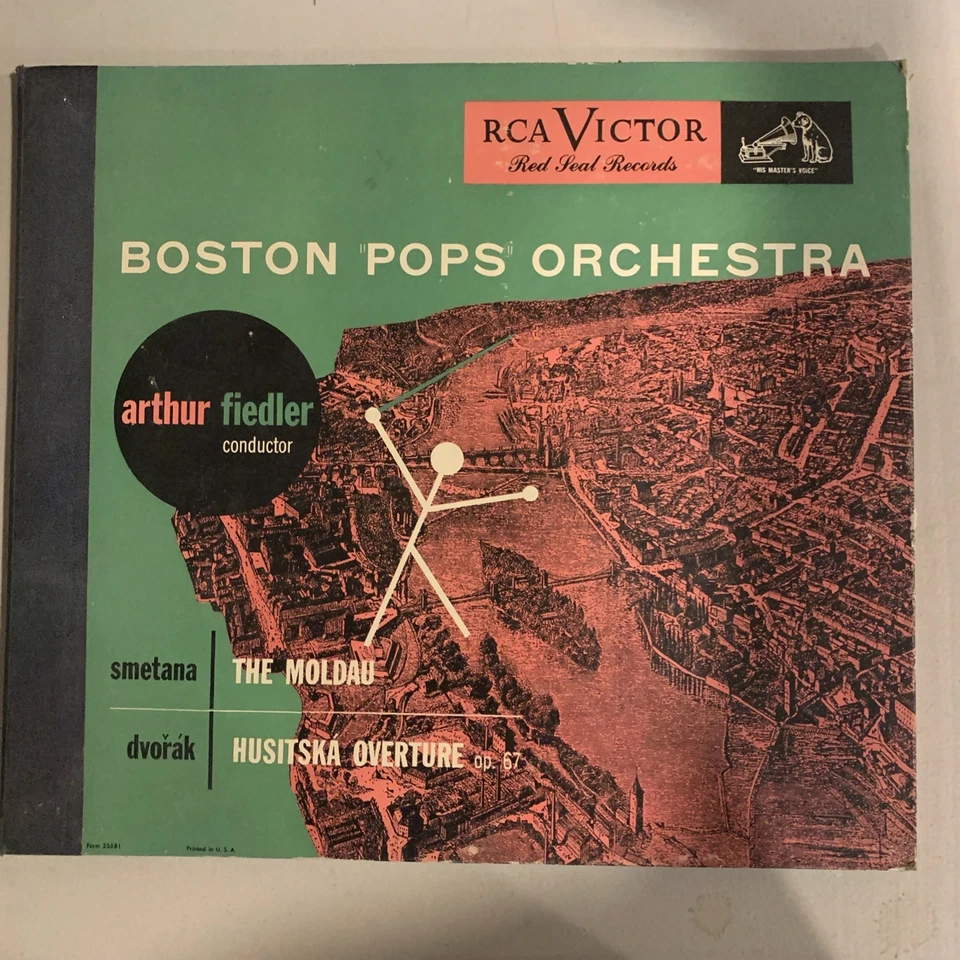 Arthur Fiedler, 78 rpm Album(3), V+, The Moldau/Husitska Overture, DM-1210 Foto 1 de 4