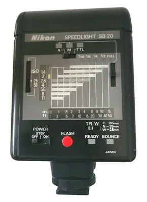 Nikon Speedlight SB-20 Shoe Mount Flash Excellent - Image 1 of 4
