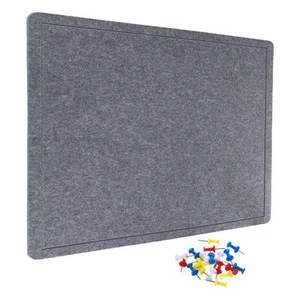 Felt Bulletin Board, 48 x 48 -Inch Foldable Decorative Pin Board(Gray) - Picture 1 of 6