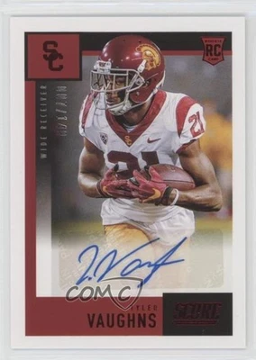 2021 Panini Chronicles Draft Picks Score Rookie Red /149 Tyler Vaughns Auto RC - Image 1 of 2