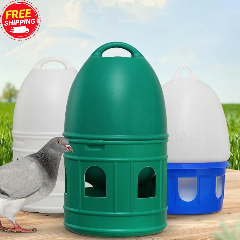 1/3/5/10L Bird Water Drinker Pigeon Water Dispenser Feeder with Hanging Handle - Image 1 of 1