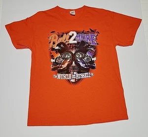 Maglietta Vintage Baltimore Ravens Orioles Ball2More L Muscle On Russell Football Tee - Foto 1 di 12