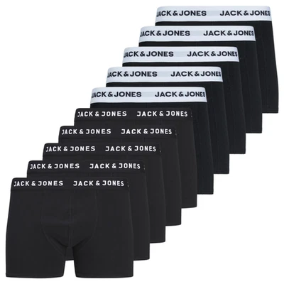 Jack & Jones Jacdaniel - Pack 10 Bóxers Algodón Elástico Hombre - Negro/Blanco - Imagen 1 de 4