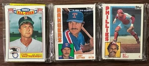 1984 TOPPS Rack Pack CARL YASTRZEMSKI, Bo Diaz, Indians CL, Pete Falcone Showing - Picture 1 of 23