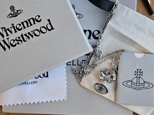 Vivienne Westwood Octavie Halskette Silber Türkis CZ Kugel + Geschenkverpackung - Bild 1 von 13