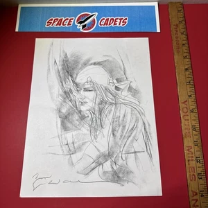 Bill Sienkiewicz Elektra Original Pencil Art Sketch 11 X 8 1/2 sinKEVitch - Picture 1 of 6