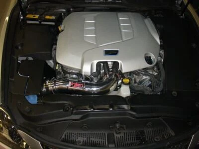For 2008-2012 Lexus IS-F 5.0L V8 Injen Short Ram Air Intake System SRI Polished - Image 1 of 3