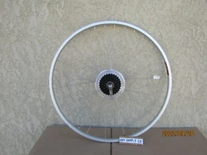 700 X 25 C ALLOY ROAD OR FIXIE 6 SPEEDS BICYCLE REAR WHEEL FOR ROAD OR FIXIE - Picture 1 of 4