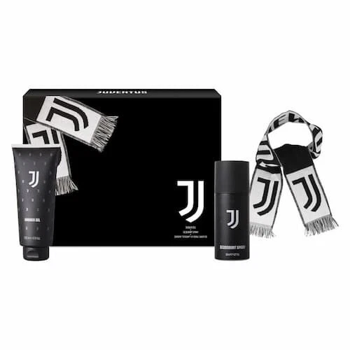 DIAMOND Juventus COFANETTO DEODORANTE 150ml DOCCIA SCHIUMA 200ml e SCIARPA REGALO UOMO