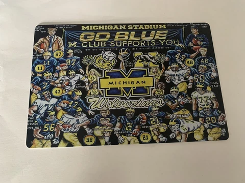 Xl Large Michigan Wolverines Football Players Greats Metal Poster Woodson Howard Cover