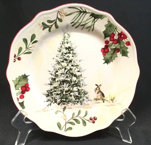 Winter Forest Bunny Better Homes & Gardens Heritage Collection 8-3/4" Plate - Picture 1 of 3