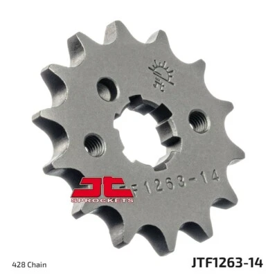 JT FRONT SPROCKET 14T YAMAHA XT125 RD125 MX175 RT180 - Image 1 of 3