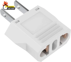 European to US Plug Adapter, Australia China Italy Switzerland Europe to US Plug - Picture 1 of 12