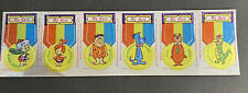 1975 Hanna-Barbera King Features My Hero & Character Foil Stickers