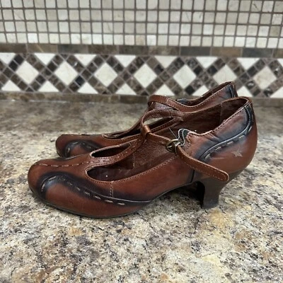 Pikolinos Mary Jane Pump Heels Shoes Brown Leather Women’s EU 37 - Image 1 of 4