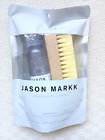 Kit essentiel de nettoyant pour chaussures premium Jason Markk flambant neuf : solution et brosse 4 oz