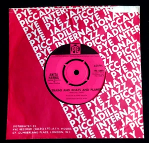 ANITA HARRIS - TRAINS AND BOATS AND PLANES - A2/B2 UK 1965 1st ISSUE 7" EX/VG+ - Picture 1 of 4
