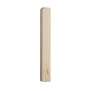 Cheshire Staircase Newel Base 90mm Pre-drilled Newel 90mm Oak Pine - Picture 1 of 2