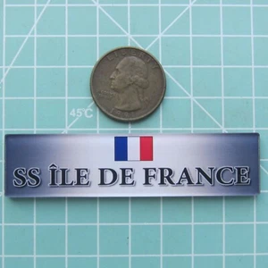 Placa de exhibición de plástico modelo 1/700 1/350 SS Ile de France mn058-2 - Imagen 1 de 3