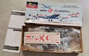 Rare Revell Monogram Lockheed Super G TWA 1/134 